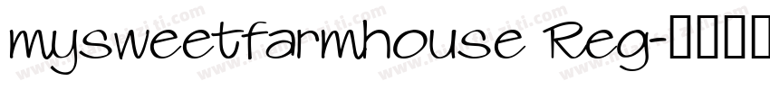 mysweetfarmhouse Reg字体转换